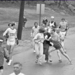 As race officials tried to remove her, Switzer’s running companions rallied around her, ensuring she could keep running her own race. A powerful reminder that women in business need strong allies, mentors, and support systems. (Photo Credit: Getty Images)